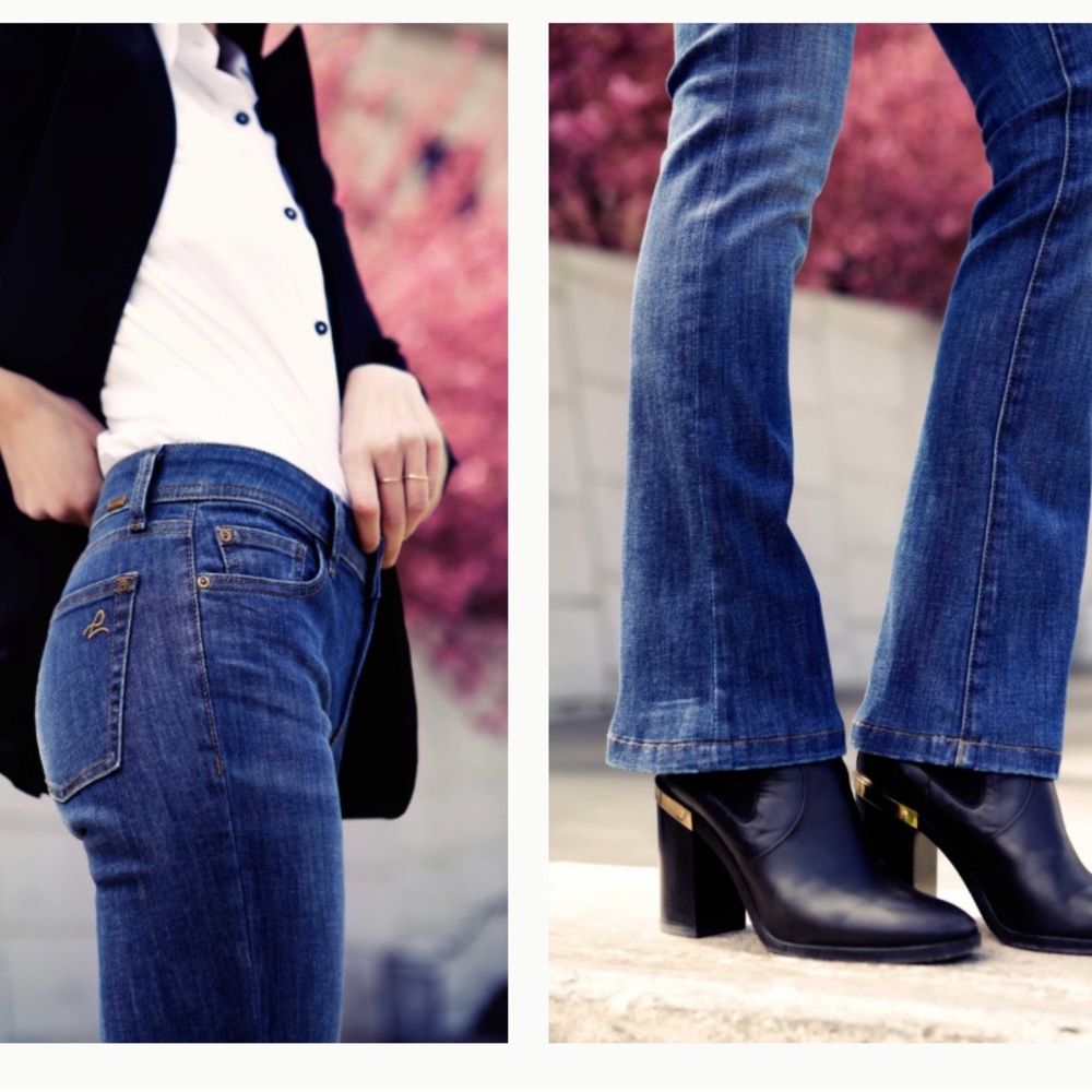 DL1961 Women's Elodie Slim Boot Cut Jeans